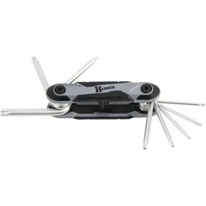 Jeu de 8 clés mâles étoilé percée sur monture bi-matière Hanger 250114 pas cher