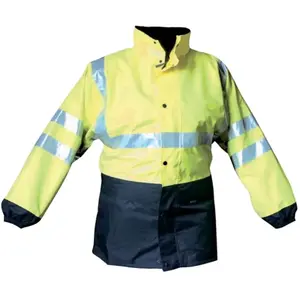 Comparateur de prix : Parka 4 en 1 ELYSE ZIPAL à haute visibilité jaune fluo/bleu marine T2X...