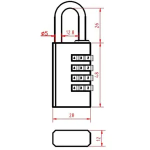 Cadenas à combinaison COMBO C30X4 - HERACLES - I-CAD-C30X4 pas cher