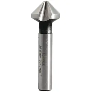 Fraise à chanfreiner HSS 3 dents diamètre 16,5 mm - HANGER - 154165 pas cher
