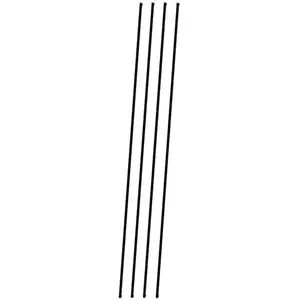 Pack 4 tringles alu 2500 mm noir RAL9005 B3 LA CROISEE DS DS7020-013 pas cher