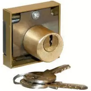Comparateur de prix : Serrure en applique 3 goupilles cylindre 40 x 40 mm gauche Devismes 12154G-bronze