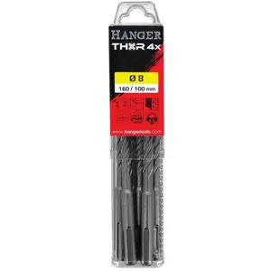 Comparateur de prix : 10 forets béton thor sds plus 4 taillants - hanger - 155791