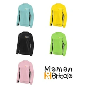 NOTRE SELECTION Sweat col rond Maman Sobricolo jaune TL - SWJH030SYL