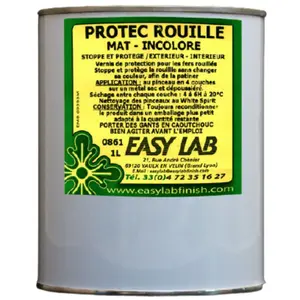 Protec rouille vernis 0861 pot 1 L EASY LAB 0861-1 pas cher