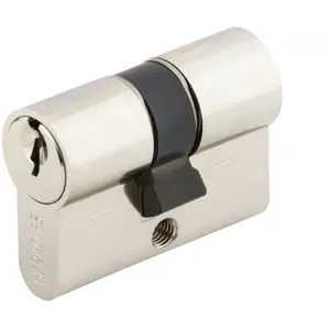 Comparateur de prix : Cylindre à double entrée 5 goupilles 5g 22x22 court sur variure mv9 laiton nickelé - heracles - c100001mv9