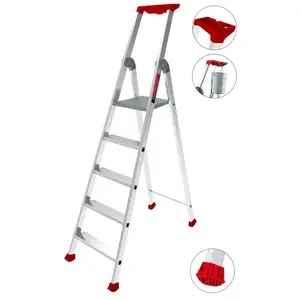 Comparateur de prix : Escabeau aluminium 'MaxiBat' 4 marches - HANGER - 100201
