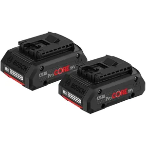 Bosch - Pack de 2 batteries ProCore 18 v - 4,0 Ah Li-Ion Professional pas cher