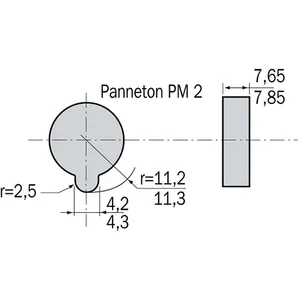 HERACLES Cylindre à bouton 5G B30x30 à panneton réduit PM2 sur variure MV1 - HE... pas cher