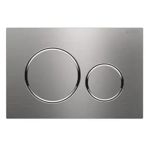 Plaque de déclenchement double touche SIGMA 20 inox brossé GEBERIT 115... pas cher