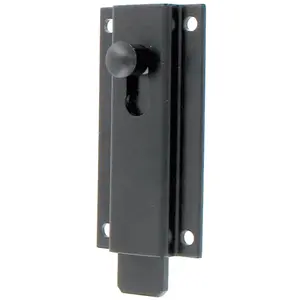 Comparateur de prix : Burgaud - Verrou targette aluminium droit 120mm noir RAL9005 3VR92001