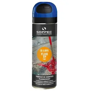Traceur de chantier Fluo TP 500ml - jaune - SOPPEC - 141517O