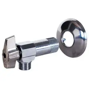 Vanne sous lavabo - SFERACO - 1/4 de tour - Laiton - 3/8" - Raccord bicone pour cuivre