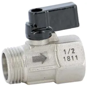 Syveco Mini-vanne laiton nickelé avec trou de décompression mâle femelle 1/4 (8/13) - PN16 SferacoVendu paramazon