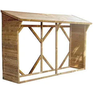 Forest Style - Abri-bûches en bois 213 x 100 x 319,5 cm Memphis pas cher
