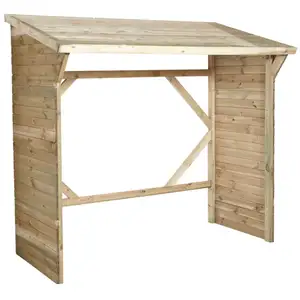FOREST STYLE Abri bûches en bois Cerland Memphis l.210 x P.90 xH.203 cm pas cher