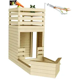 Comparateur de prix : soulet Cabane en bois avec bac à sable bateau pirate pour enfants - Pirate