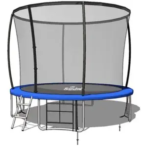 Soulet - Trampoline extérieur 3m66 pour enfants avec filet de protection pas cher