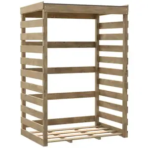 Comparateur de prix : Forest Style CERLAND Abri bûches en Bois Columbus L - 173 x 120 x 82,1 cm