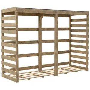 Abri bûches en bois Cerland Colombus l.238 x P.82 xH.174 cm pas cher