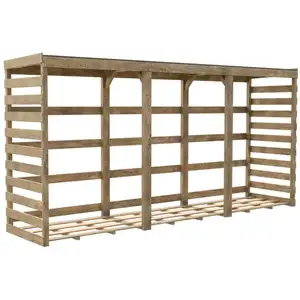 Cerland - Abri bûches en bois Columbus XXL pas cher