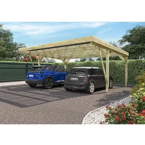 Comparateur de prix : Forest Style - Carport 2 voitures en bois traité 29,2 m² - Victor Design