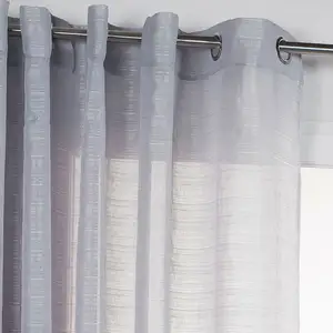 Centrale Brico Voilage tamisant, Lola gris l.300 x H.240 cm pas cher