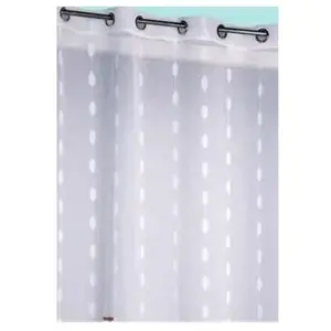 HOME MAISON Centrale brico Voilage tamisant, Nina blanc l.140 x H.260 cm pas cher