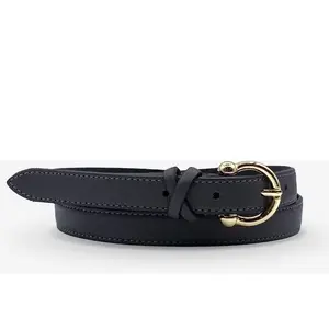Ceinture femme passants croises gris-Gris T.95/110 pas cher