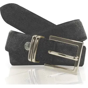 Ceinture en Cuir noire T.95/110 pas cher
