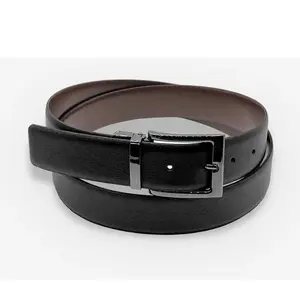 Ceinture cuir de vachette homme-réversible-Largeur 35mm-noir-marron... pas cher