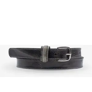 Ceinture en Cuir de vachette femme ctf028 grise T.90/105 pas cher