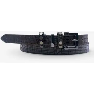Ceinture en Cuir de vachette femme ctf032 brune T.95/110 pas cher
