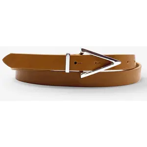 Ceinture en Cuir pleine fleur cognac T.95/110 pas cher
