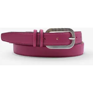 Ceinture en Cuir de vachette femme ctf037 fuchsia T.85/100 pas cher