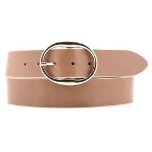 Ceinture en Cuir pleine fleur taupe T.90/105 pas cher