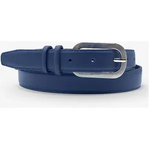Ceinture en Cuir pleine fleur bleue T.90/105 pas cher