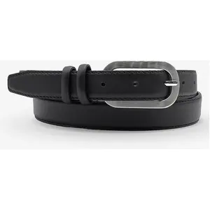 Ceinture en Cuir pleine fleur noire T.95/110 pas cher