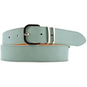 Ceinture en Cuir & Croute de Cuir acqua T.90/105 pas cher