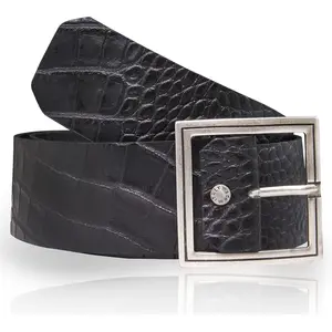 Ceinture en Cuir F-8 noire T.95/110 pas cher