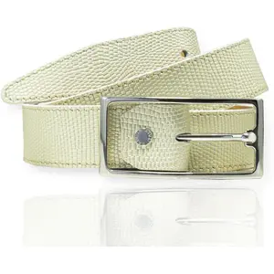 Ceinture en Cuir F-7 beige T.95/110 pas cher