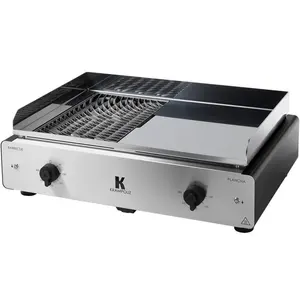 Comparateur de prix : Barbecue et plancha électrique Krampouz Duo K GECIO2OA 3500 W Argent