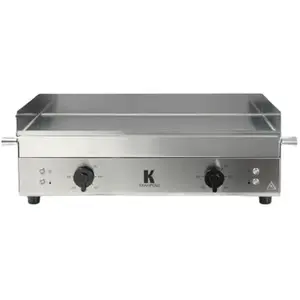 Comparateur de prix : Plancha électrique KRAMPOUZ GECIH2AO K - 2 Zones - Inox - Gris