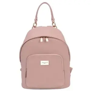 Comparateur de prix : Sac à Dos - DAVID JONES - Petite Taille - Imitation Cuir PU - Détails Dorés - Rose