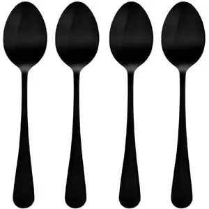Comparateur de prix : Lot de 4 Cuillères à Soupe en Inox Shadow 20cm Noir