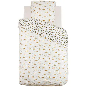 Comparateur de prix : Linge de lit pour enfant LEOPARD, 100% coton, 140 x 200 cm