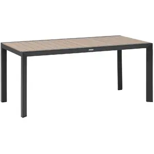 Comparateur de prix : Hesperide Table fixe carrée 6p Evasion honey/graphite Hespéride