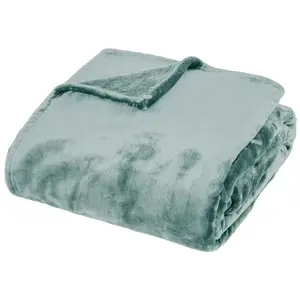 Comparateur de prix : Atmosphera Créateur D'intérieur - Plaid flanelle Cuddly bleu 180x230cm