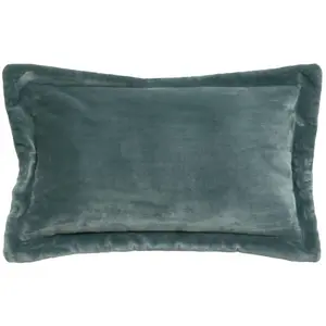 Atmosphera Créateur D'intérieur - Coussin flanelle Cuddly bleu 30x50cm