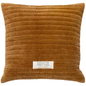 Comparateur de prix : Coussin Déco Matelassé Family Corner 45x45cm Ocre